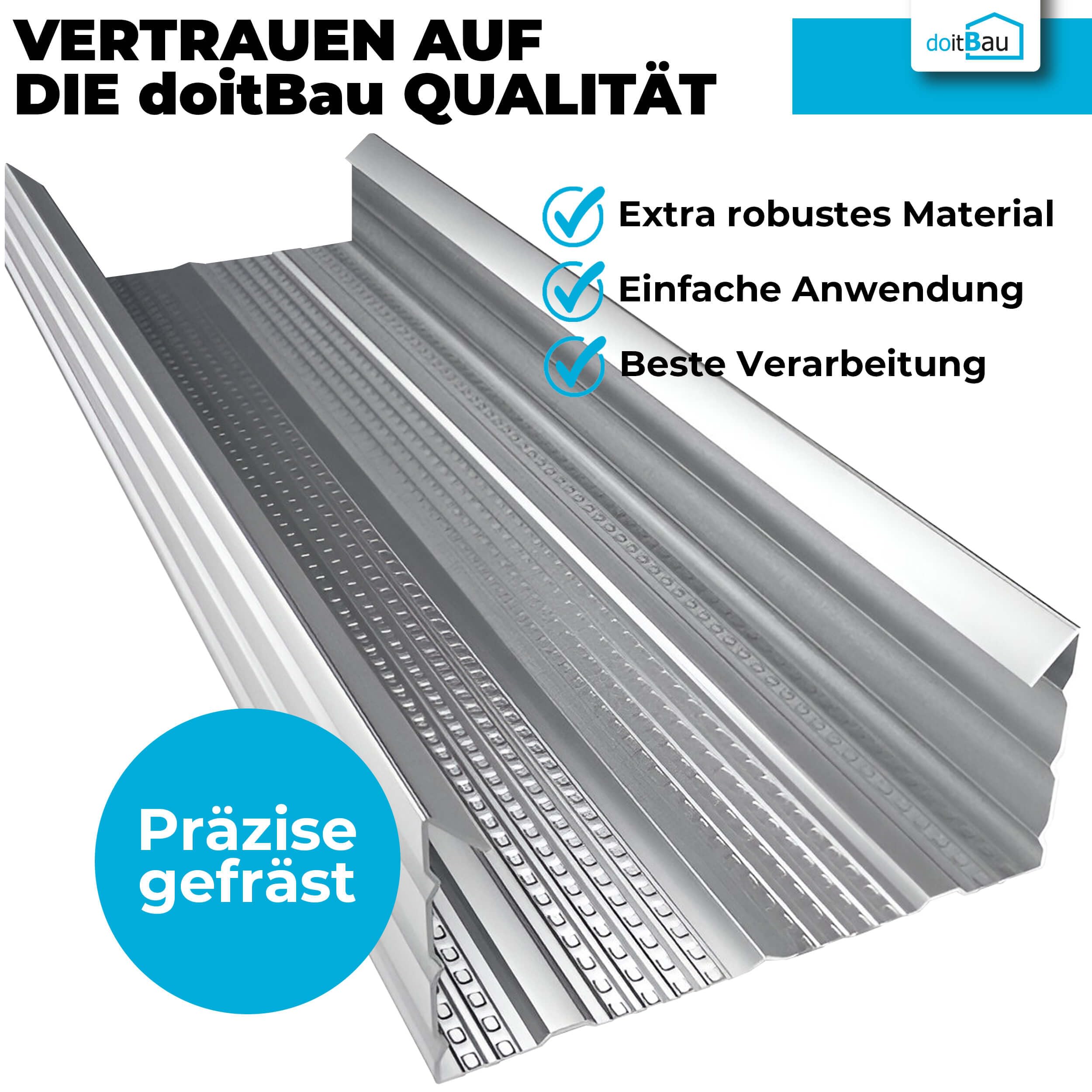 CD Profil 60/27 mm für Trockenbau – 36x Deckenprofile je 3,0 m – CD Profil für abgehängte Decken – verzinktes Stahlblech 0,6 mm – Metallprofil für Ständerwerk