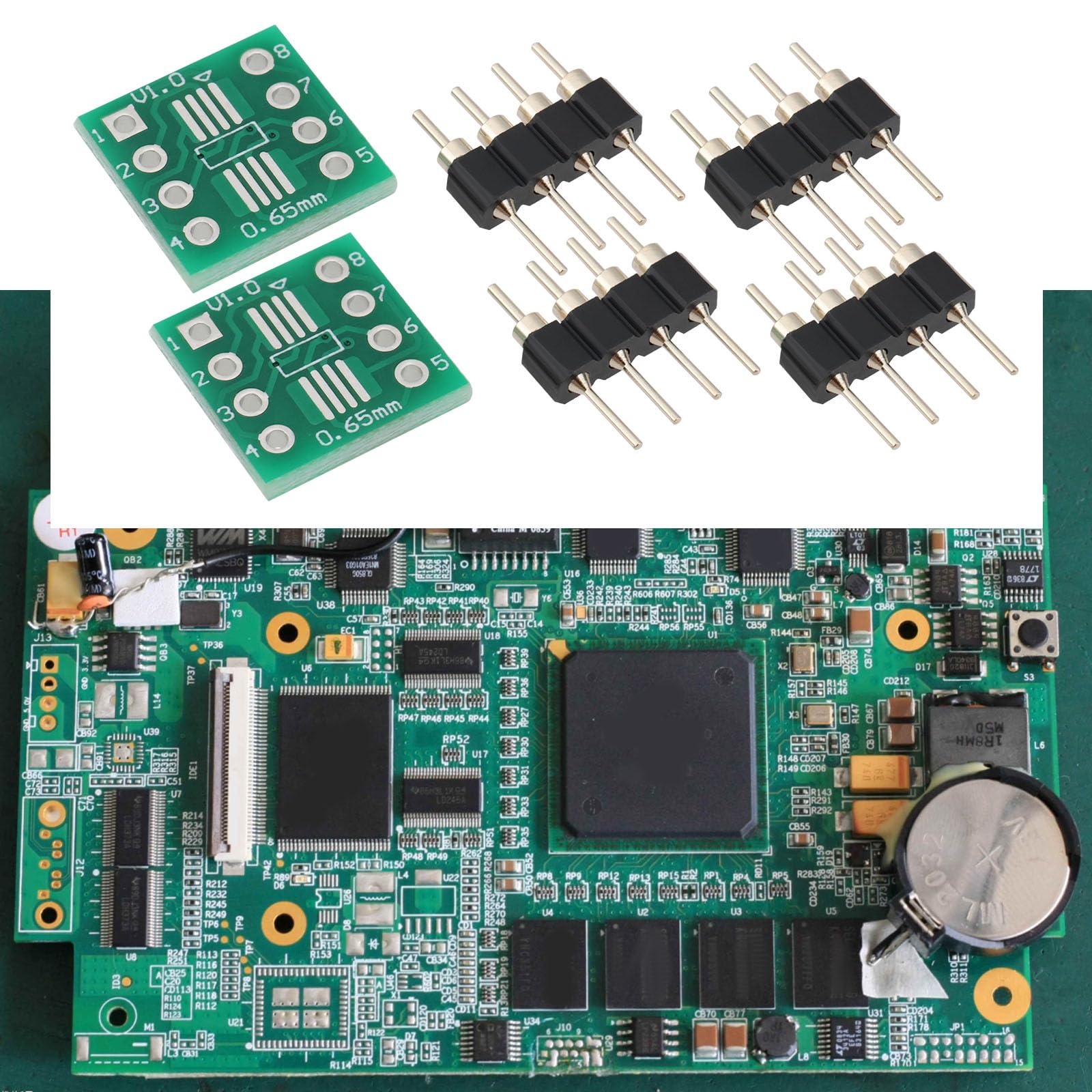 EMSea 10 Pz MSOP8 SOP8 SOIC8 A DIP8 Convertitore PCB Board Con 4 Pin Placcati In Oro Per Laboratorio Fai Da Te Industria Riparazione Apparecchiature Elettroniche