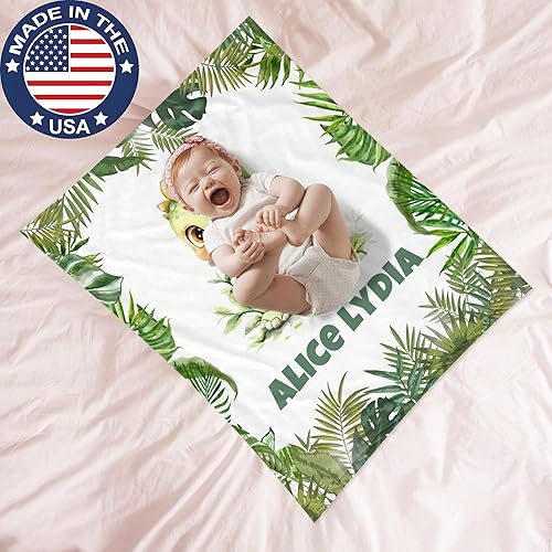 Miniatura 2 de Envío al día siguiente impreso en Estados Unidos - Manta de bebé personalizada, mantas de bebé personalizadas para niños y niñas con nombre, regalos