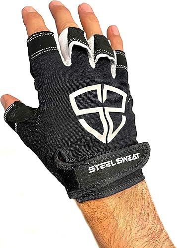 Steel Sweat RUE PRO - Guantes de entrenamiento, ideales para gimnasio, levantamiento de pesas, fitness, entrenamiento y crossfit, hechos para