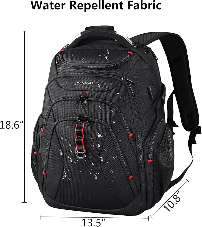 Mochila KROSER 17.3 Pulgadas para Laptop Impermeable miniatura 3