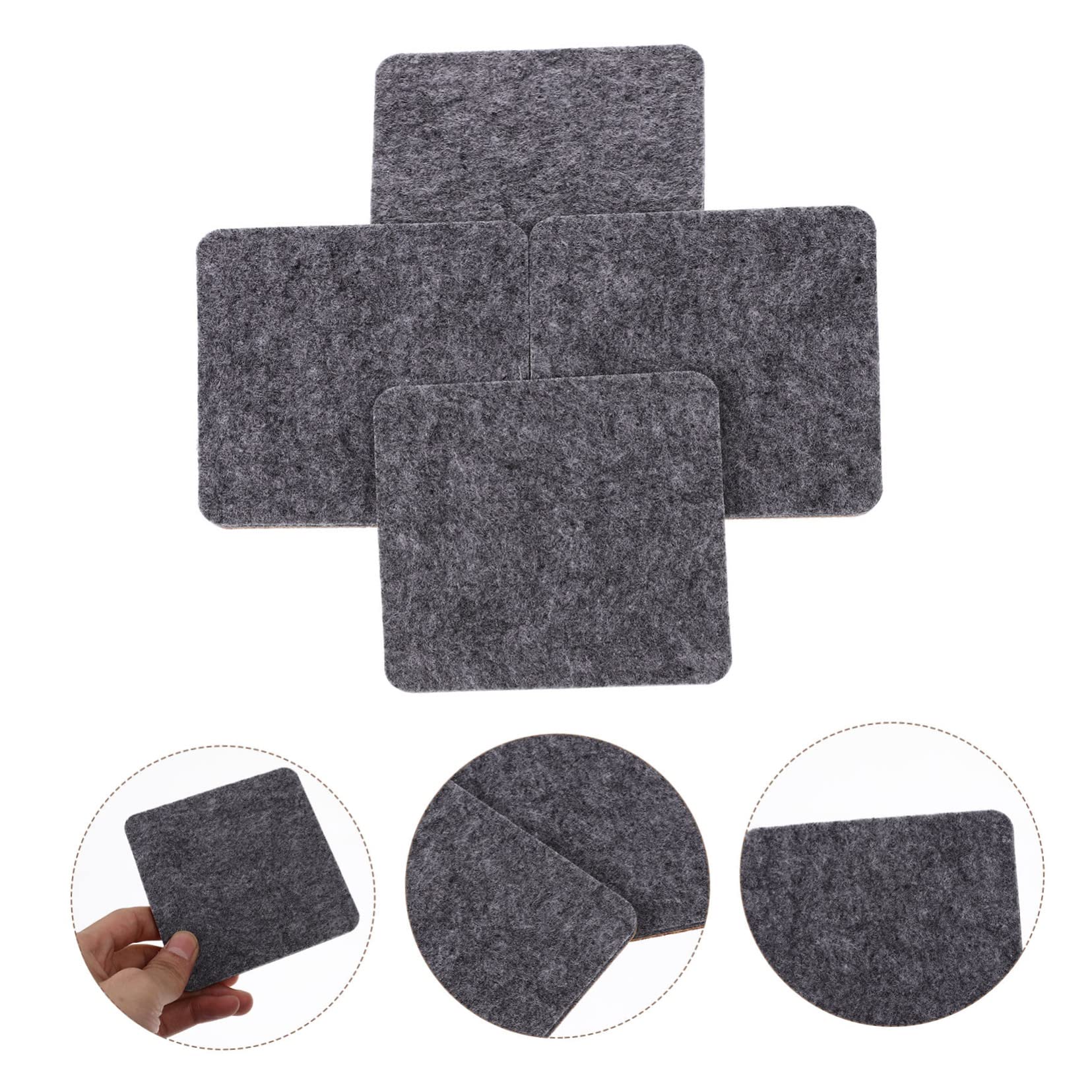 PRETYZOOM 12pièces sous-Verres Liège Et Feutre Set De Coupelles Décoratives pour Tasses De Thermique Et Esthétique pour Table à Manger