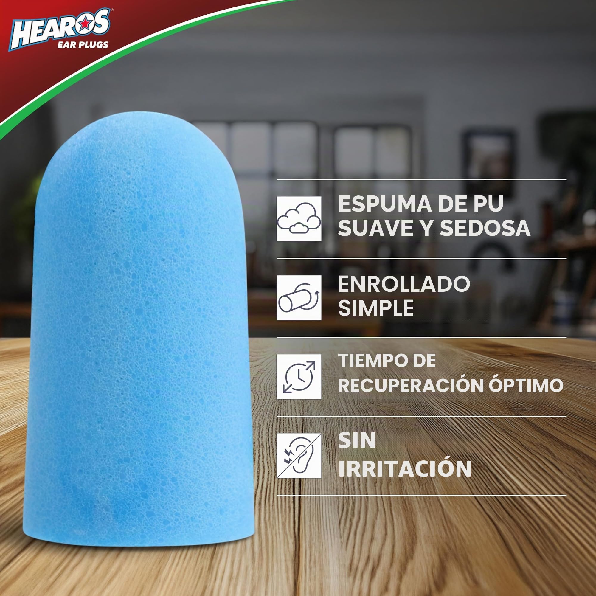 HEAROS Xtreme tapones de espuma para los oídos, 33dB NRR tapones para los oídos, 100 pares, espuma tapones para los oídos reducción de ruido y protección auditiva