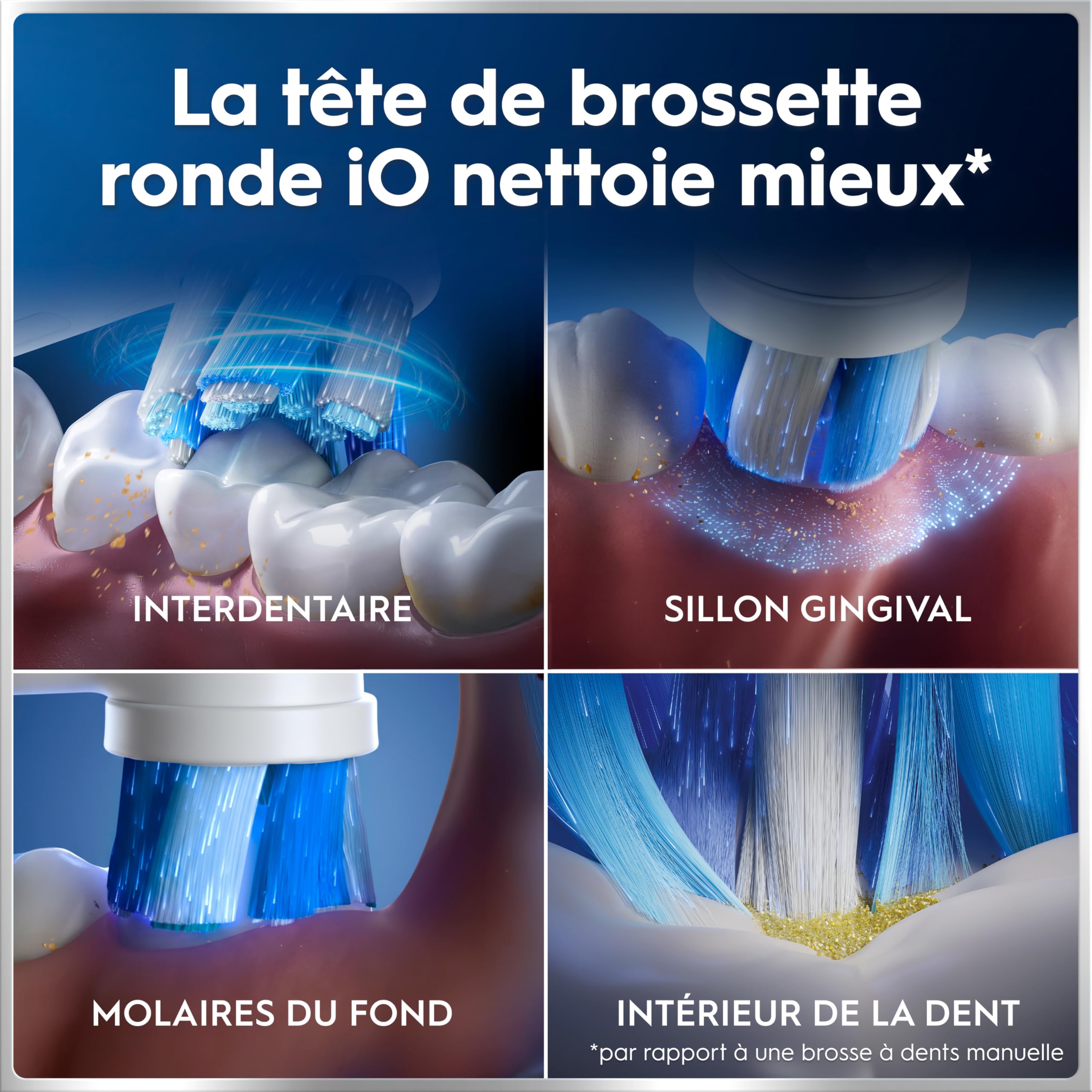 Oral-B Brosses à Dents Electriques iO 6 Duo, 3 Brossettes, Grise et Rose – 5 Modes de Brossage dont Blancheur et Soin des Gencives, Capteur de Pression, Batterie Rechargeable, Etui