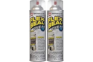 Stop Leaks Instantly with 14 oz, Clear Flex Seal Spray (2-Pack)