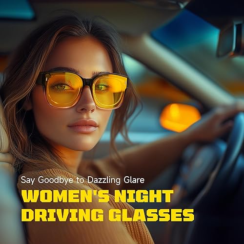 Miniatura 2 de Lentes de conducción nocturna para hombres y mujeres, lentes de sol polarizados de visión nocturna amarilla antirreflejos, para conducir