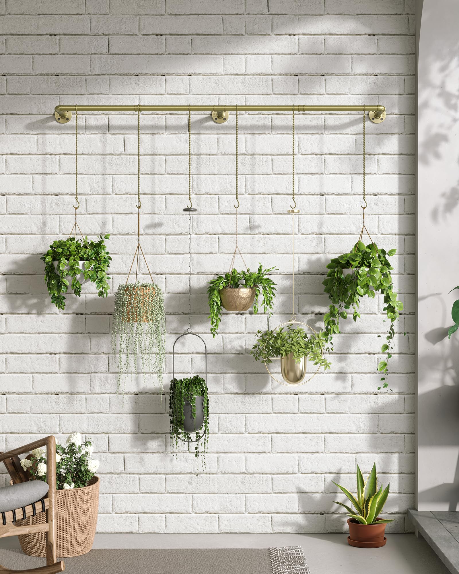 SOFITORG Plant Hanger Indoor, Hanging Planters for Indoor Plants with 6 Hanging Chains - Image 4