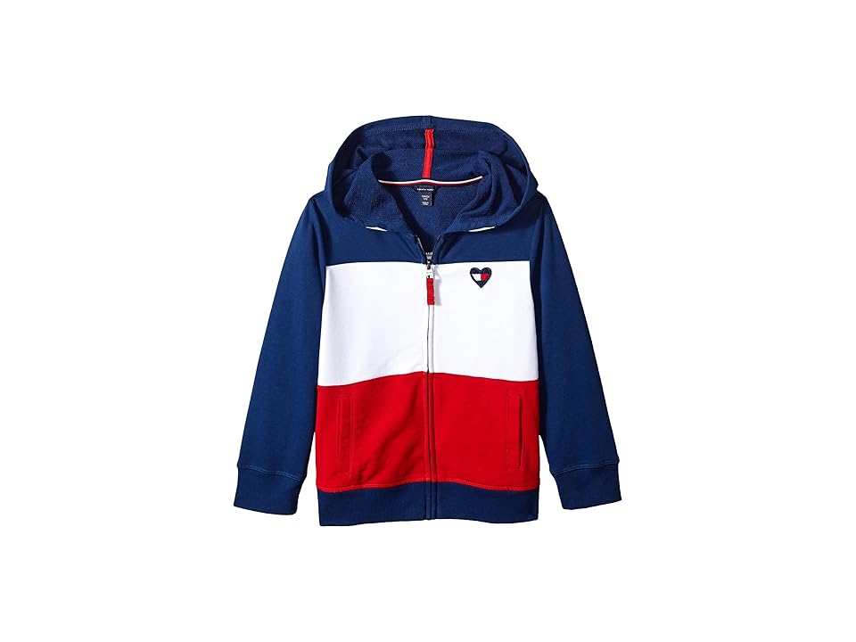 

Tommy Hilfiger Kids Color Block Hoodie (Big Kids) (Flag Blue) Girl's Sweatshirt, Navy
