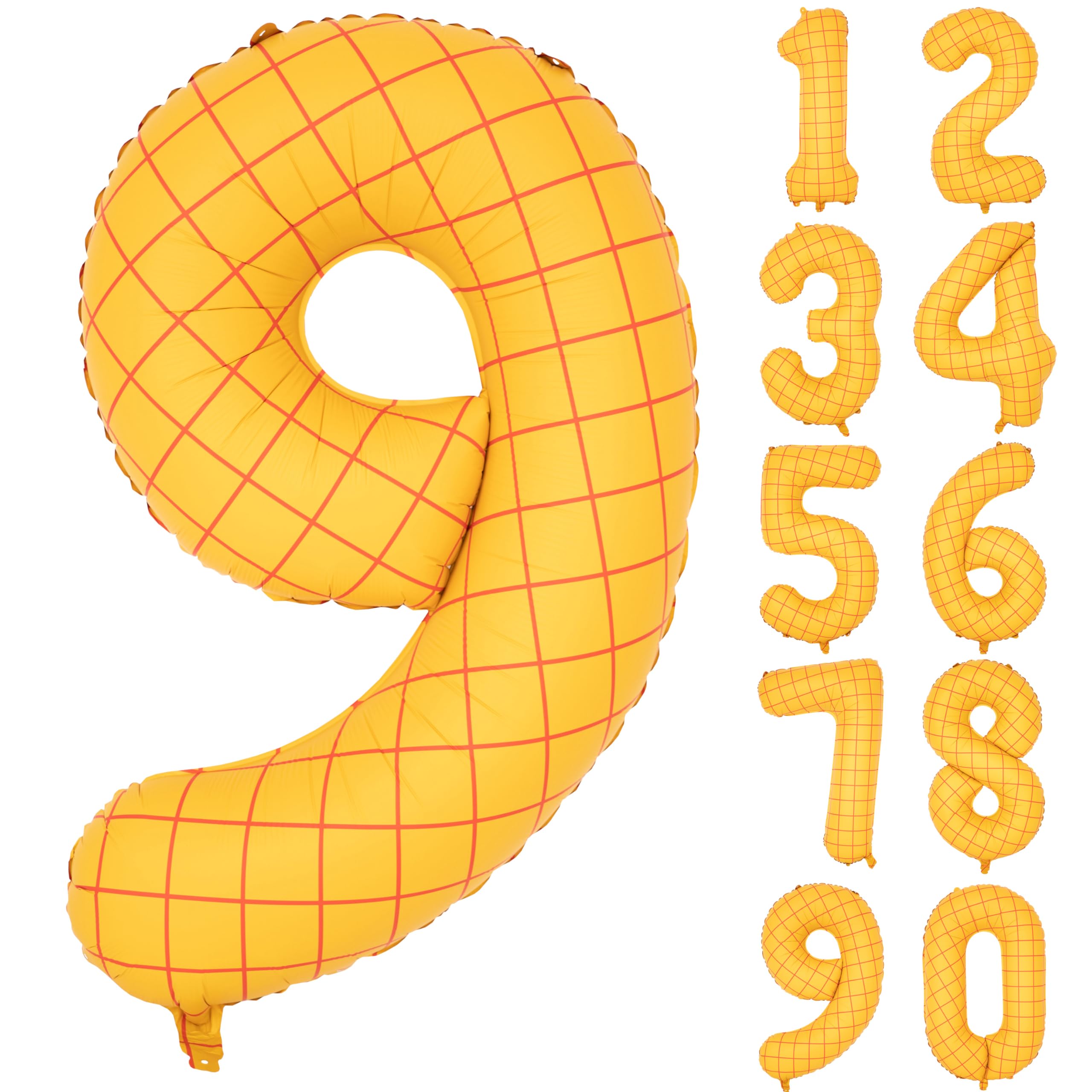 40" Matte Yellow Balloons Toy Inspired Story Theme party Supplies, Number Birthday Decoration, Cowboy Decorations Western, Cowgirl Party Balloon