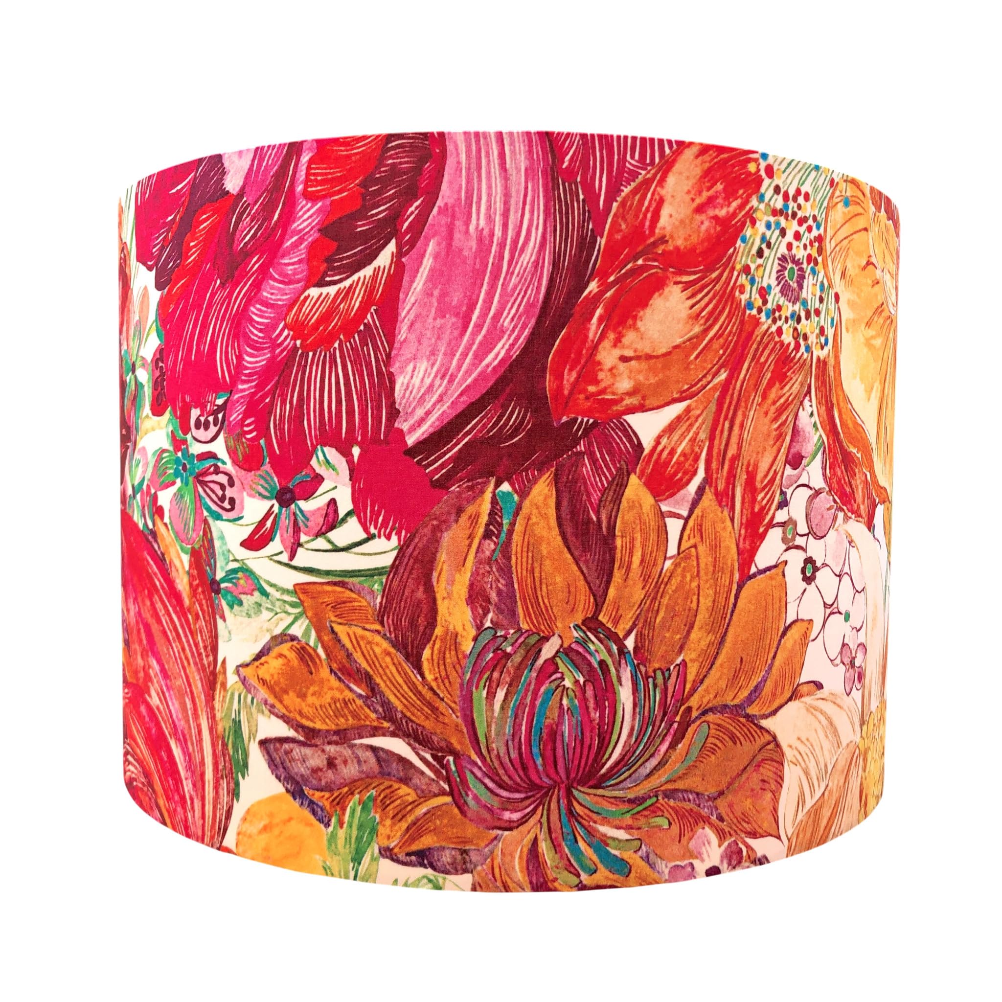 Liberty Marina Seaflower Floral Handmade Lampshade | 20cm | 30cm | 40cm | Table Floor Ceiling Light-Shades… (Small (20cm Diameter))