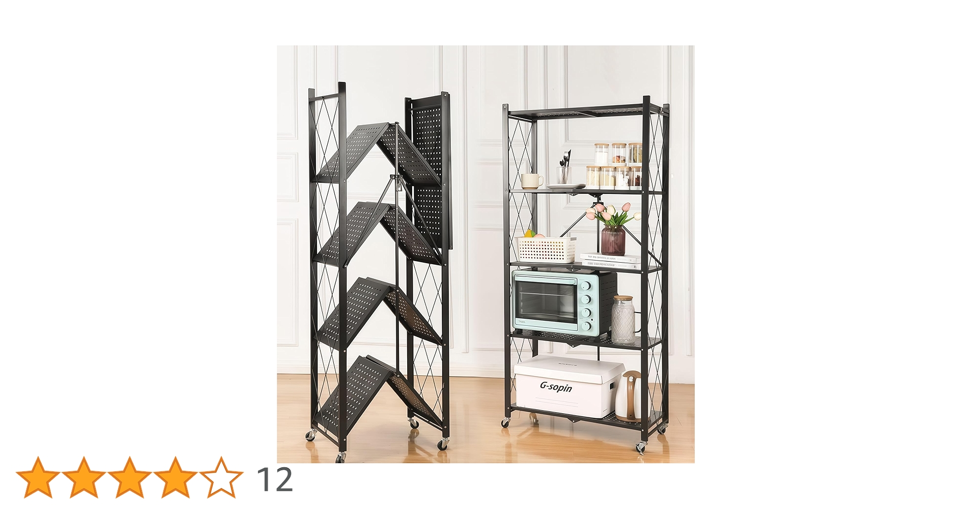 Amazon｜折りたたみラック スチールラック ラック メタルラック