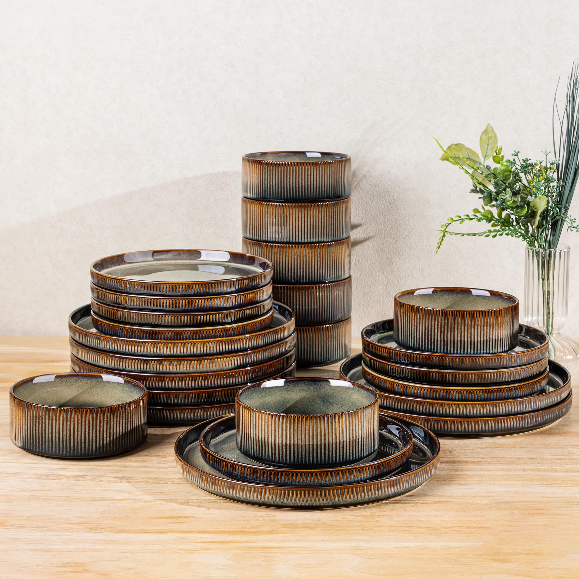 TheTerra Coca Mocha Dinnerware Set