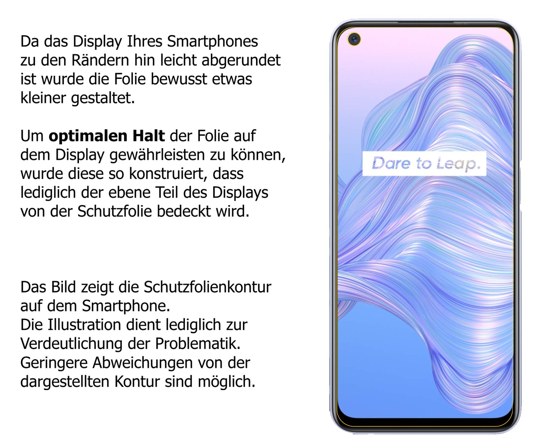 5x Pellicola Protettiva per Oppo Realme GT Protezione Schermo Antiriflesso dipos