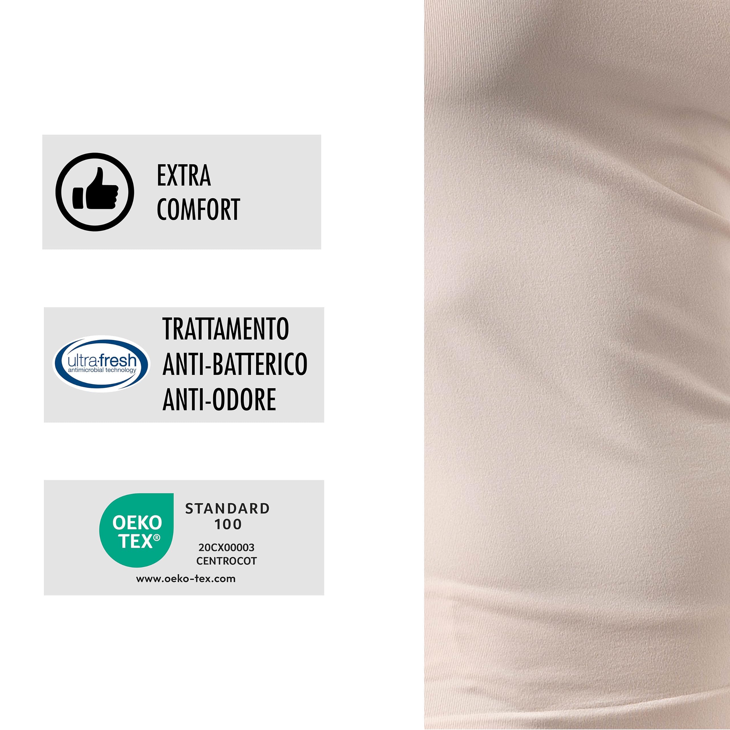 Risalti Reggiseno Senza Ferretto Spalla Larga 3 pz - Bralette Donna in Microfibra, Brassiere Top Donna Elasticizzato, Intimo Donna, Senza Cuciture - Made in Italy