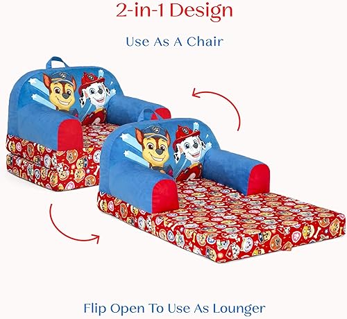 Miniatura 5 de Delta Children - Silla plegable para niños Paw Patrol Cozee Buddy - Certificado Greenguard Gold, azul