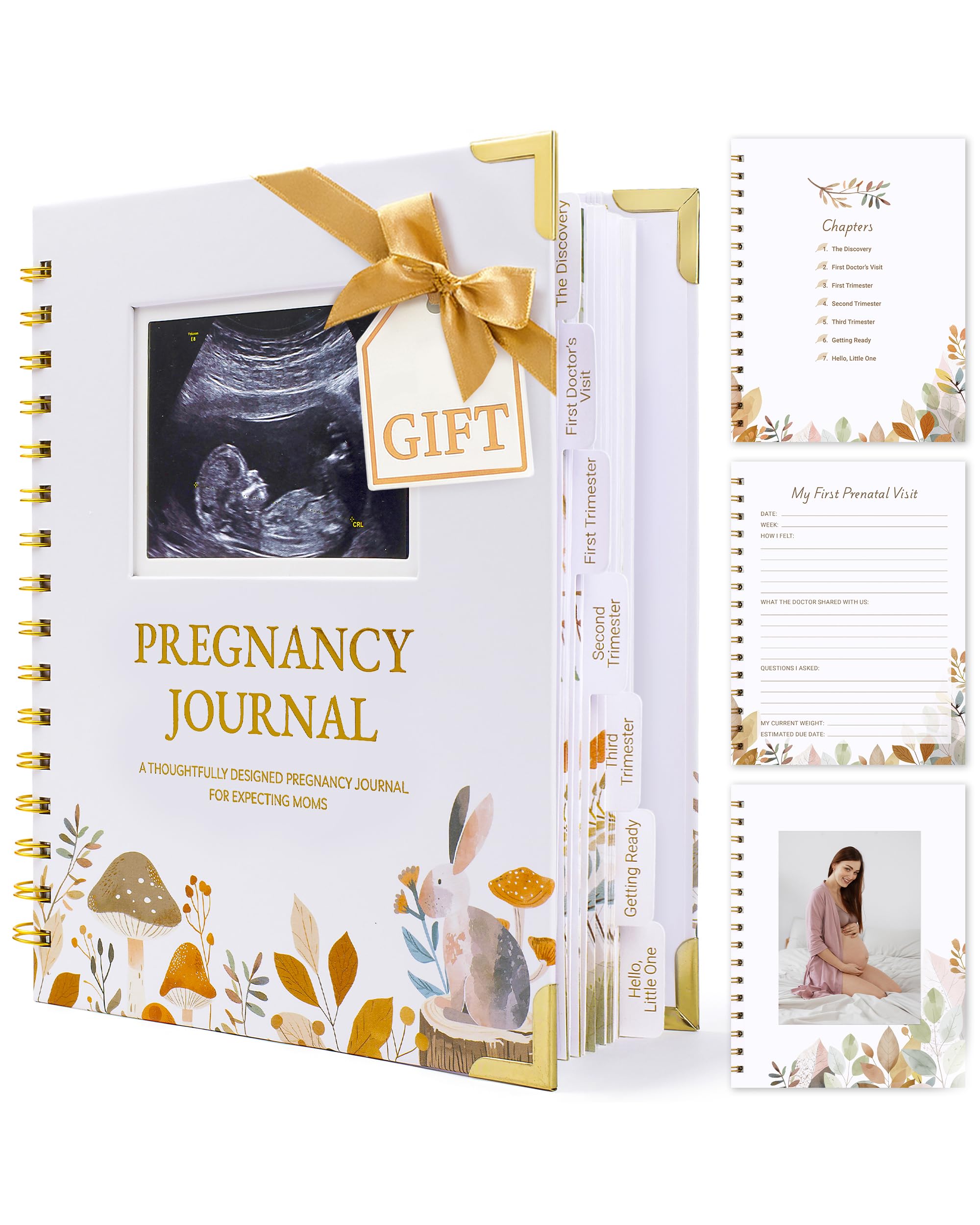 Pregnancy Journal – 82 Page Hardcover Memory Book for Expecting Moms | Beautiful & Thoughtful Mom to Be Gift, Pregnancy Book for First Time Moms,