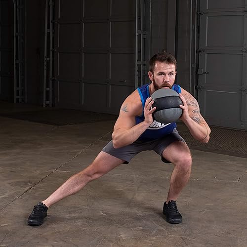 Miniatura 6 de Body-Solid Rubber Medicine Ball - Superior Grip, Textured Surface, Adjustable Air Pressure Fitness Balls - Ideal for Cardio and Core Exercise in