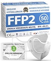 ADESTE 50x FFP2 Maske Hygienische 5-lagige Staubschutzmaske (EN 149) Atemschutzmaske