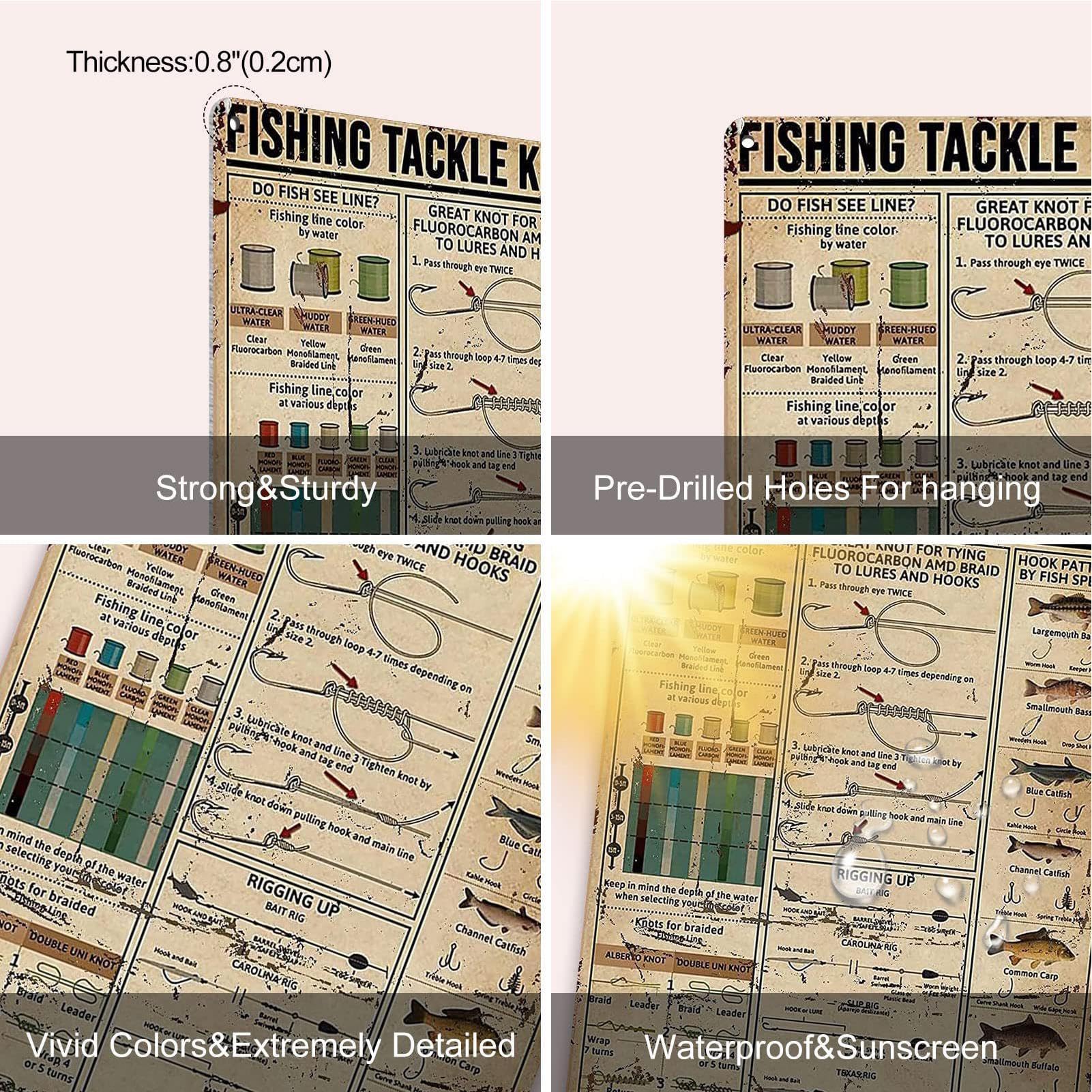 Panneau En étain Vintage Thompson Boys Fishing Co – Déco Garage Hangar