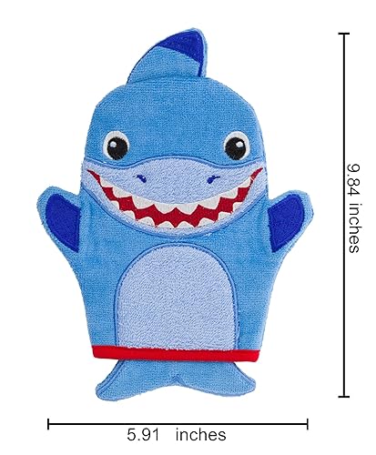 Miniatura 4 de Stephen Joseph Manoplas de baño para niños, tiburón