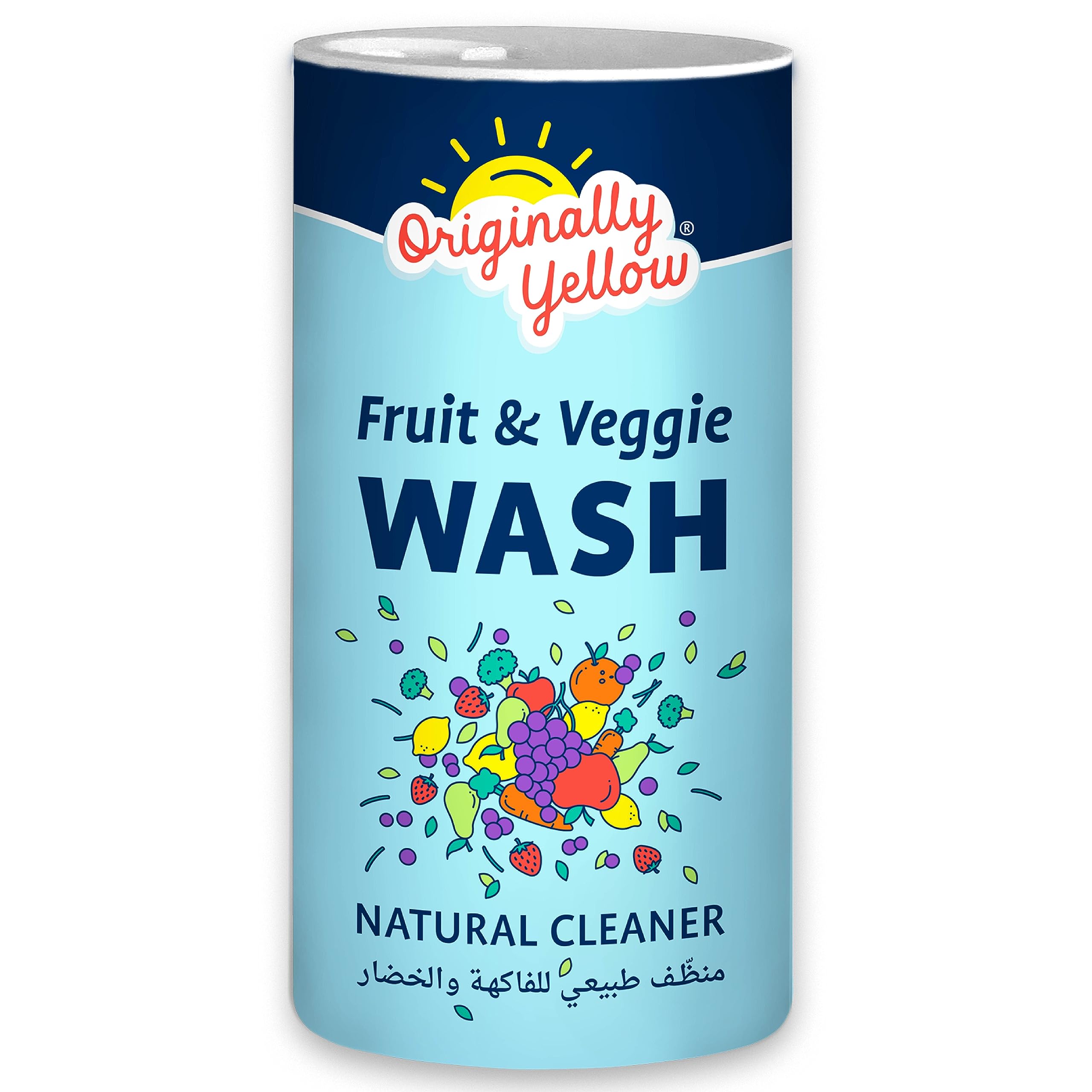 Originally Yellow Fruit and Veggie Wash | Natural Cleaner| Plant-Based, 500 g (Pack of 1)