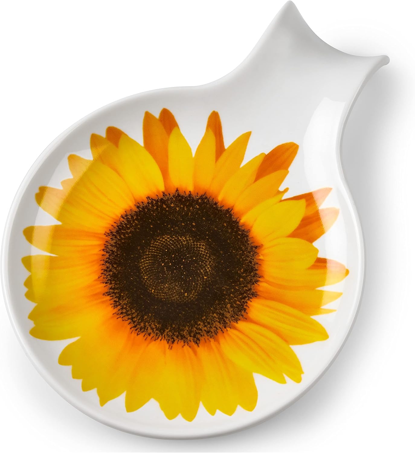 Sunflower Ceramic Spoon Rest Kitchen Counter Spoon Holder