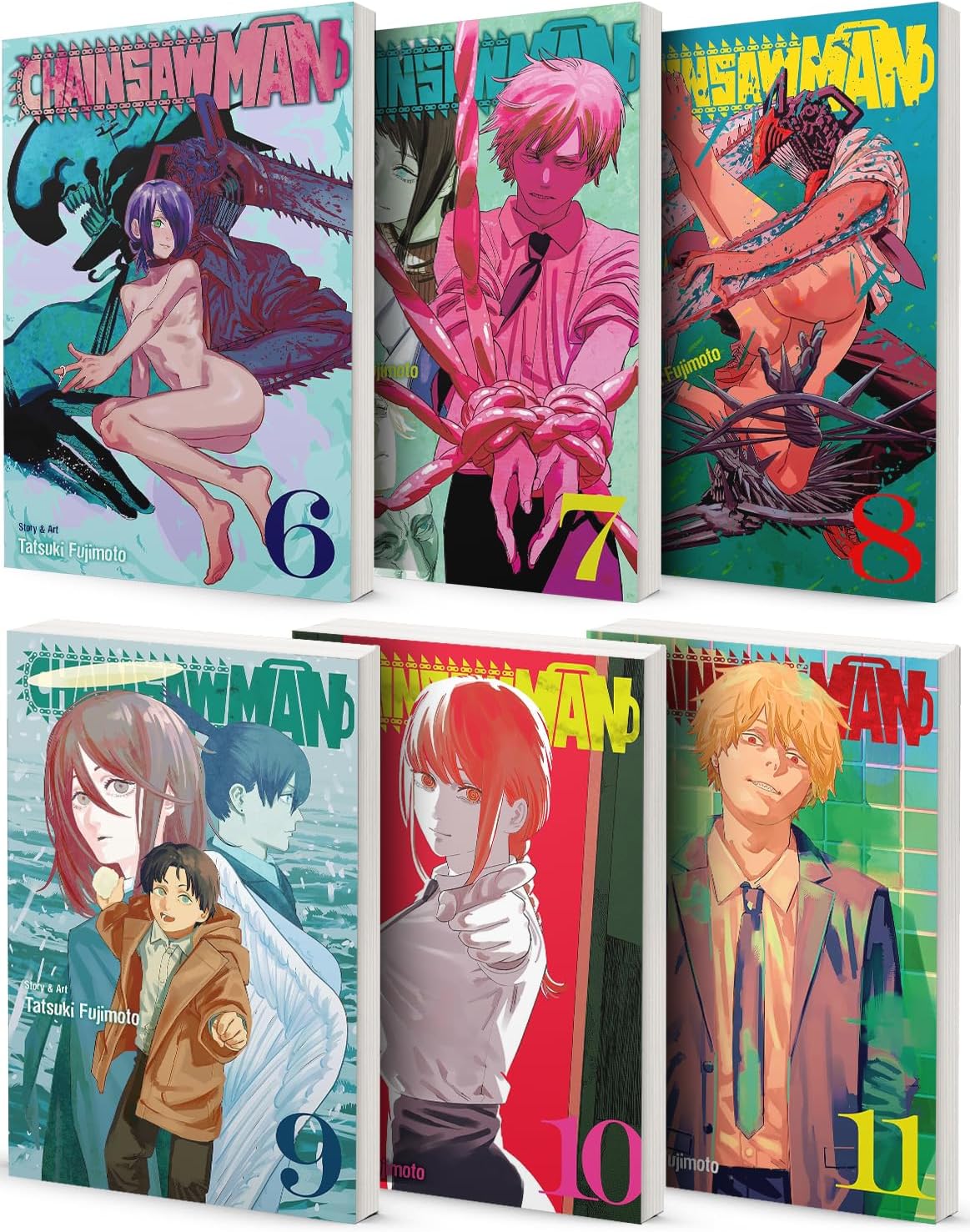 Chainsaw Man Vol. 6-11 Collection 6 Book Bundle Set