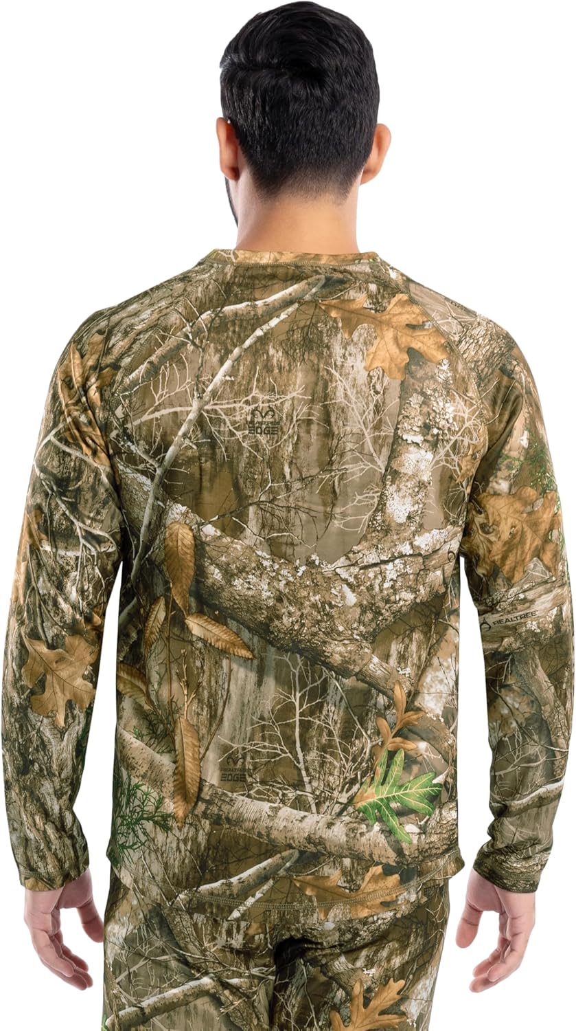 Realtree Men's Heavyweight Fleece Thermal Underwear Top - Image 2