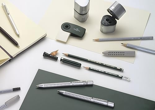 Miniatura 3 de Faber-Castell 9000 recambio perfecto para lápices; B - 3 lápices de grafito de repuesto con borrador sin manchas - Lápices de escritura, dibujo y