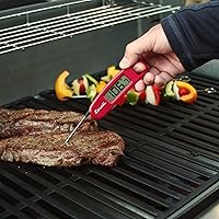 Vista 9 de Escali Termómetro digital plegable compacto y portátil, pantalla retroiluminada, fácil de almacenar con imán, color negro