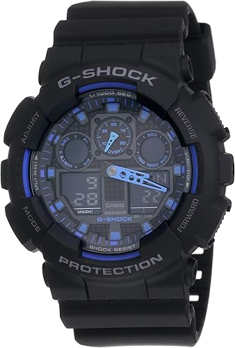 g shock azul e preto