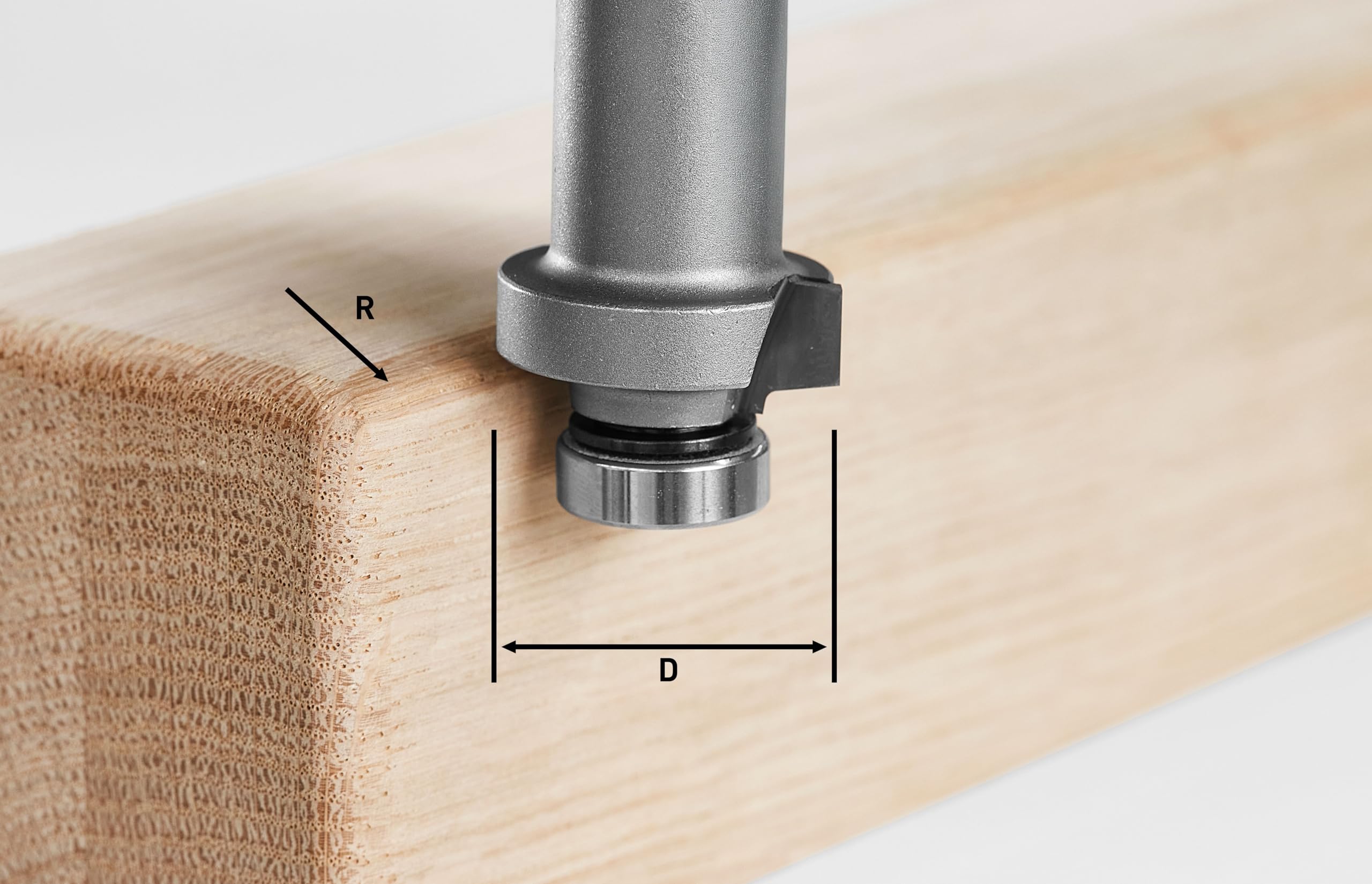 Festool Abrundfräser HW R3-OFK 500 Z1 - Fräser für Kanten & Holz | Ideal für Kunststoff- & Massivholzumleimer, Z1 Schneide für weniger Hitze, flächenbündige Kugellagerbefestigung am Falz