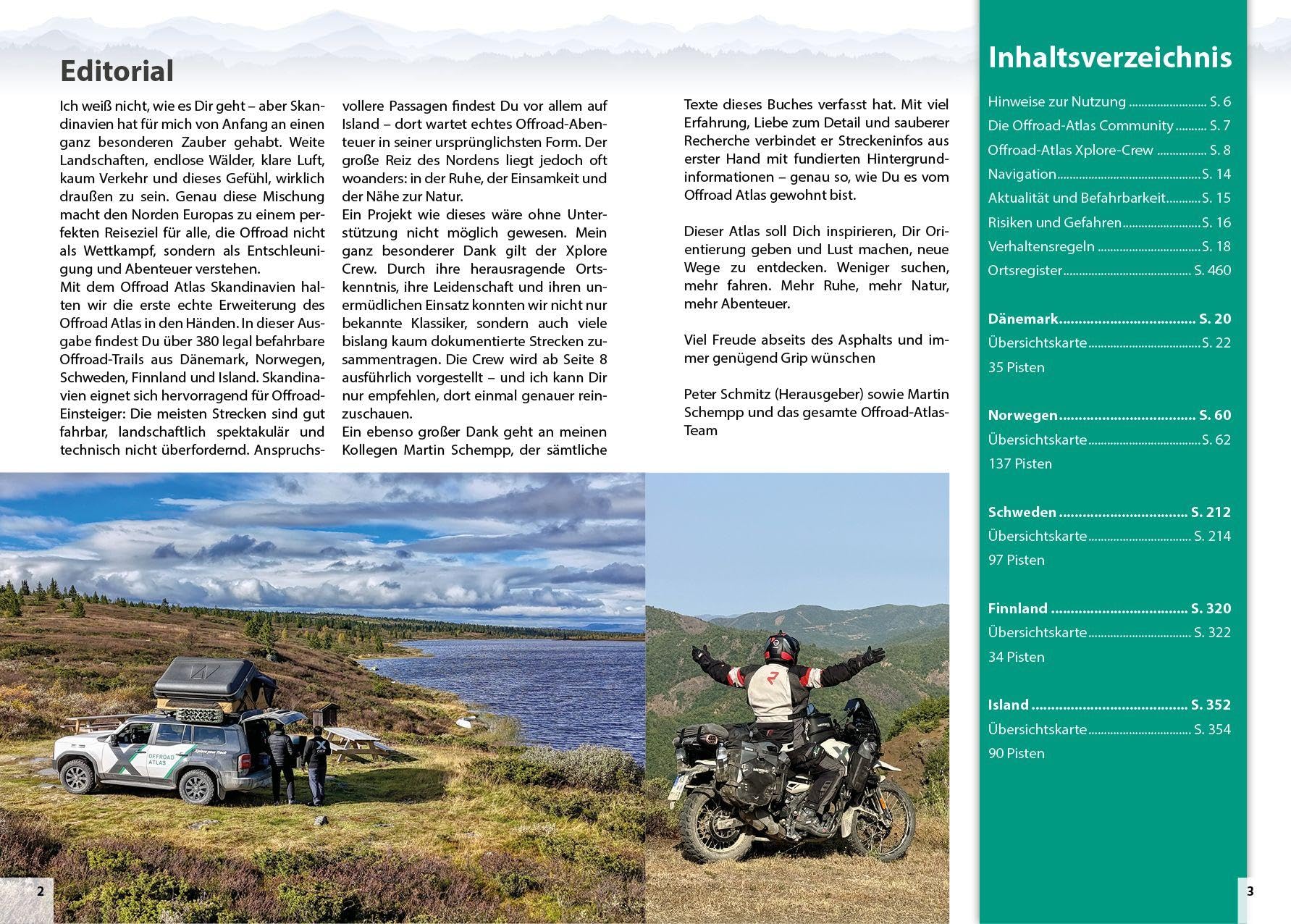 Offroad Atlas Skandinavien: 393 Pisten in 5 Ländern