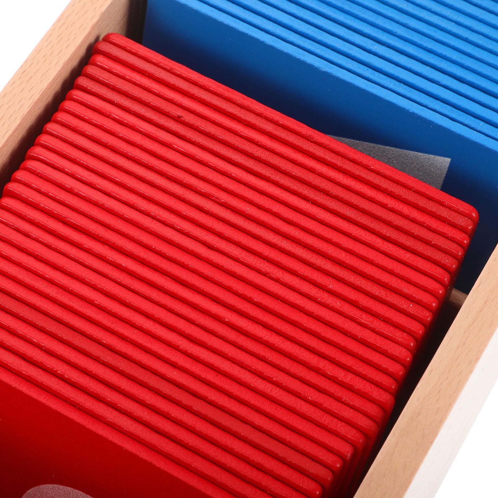 Strumenti Didattici Montessori in Legno con Alfabeto Rosso e Blu, Gioco Educativo Versatile per Ragazzo Ragazza in Asilo e Apprendimento Domestico