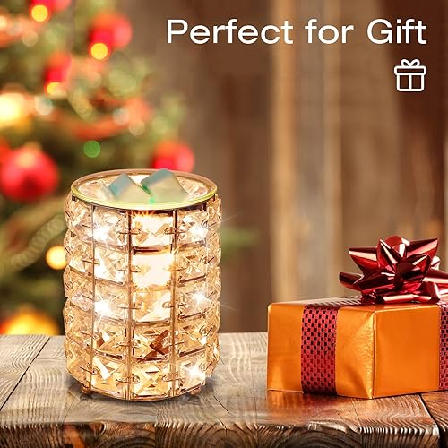 Miniatura 7 de STRN Calentador de cera de cristal, quemador eléctrico de cera para cubos de cera, regalos del día de San Valentín, decoración de fragancia para