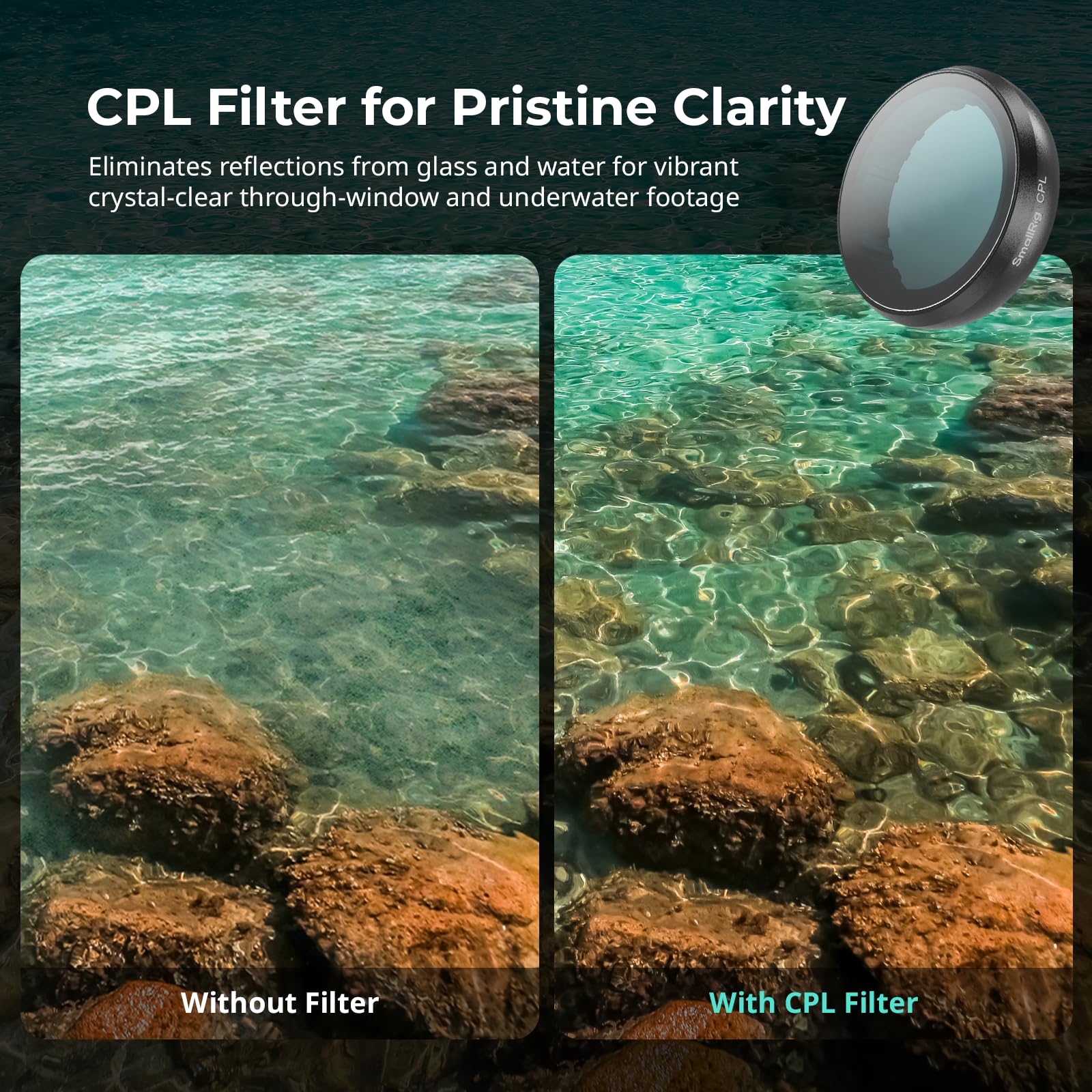 SMALLRIG CPL Filter for Insta360 GO Ultra 6087