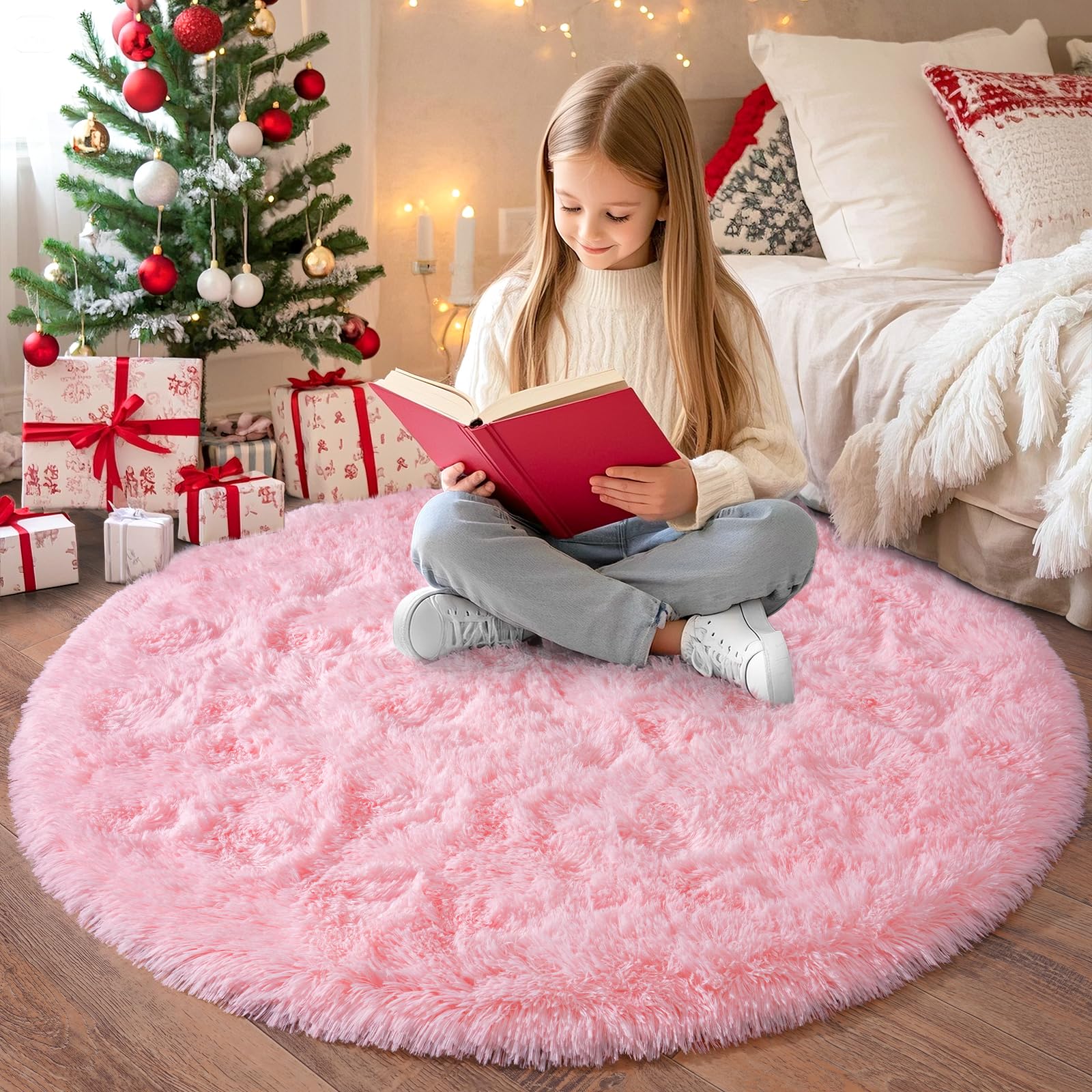 Chicnix Teppich Hochflor Flauschig rutschfest Weich für Wohnzimmer Schlafzimmer Kinderzimmer Teenager Schlafsaal