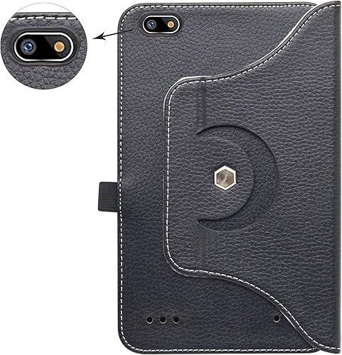 Miniatura 6 de Bige Funda giratoria Sunshine T1 Elite, soporte giratorio de 360 grados con bonito patrón para tableta Sunshine T1 Elite, tableta Foxx T8, Scepter