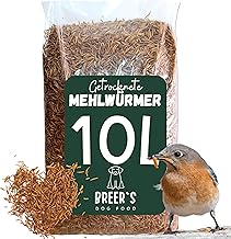 Dried Mealworms 10 Litre Food for Birds Fish Rodents Reptiles Hedgehogs