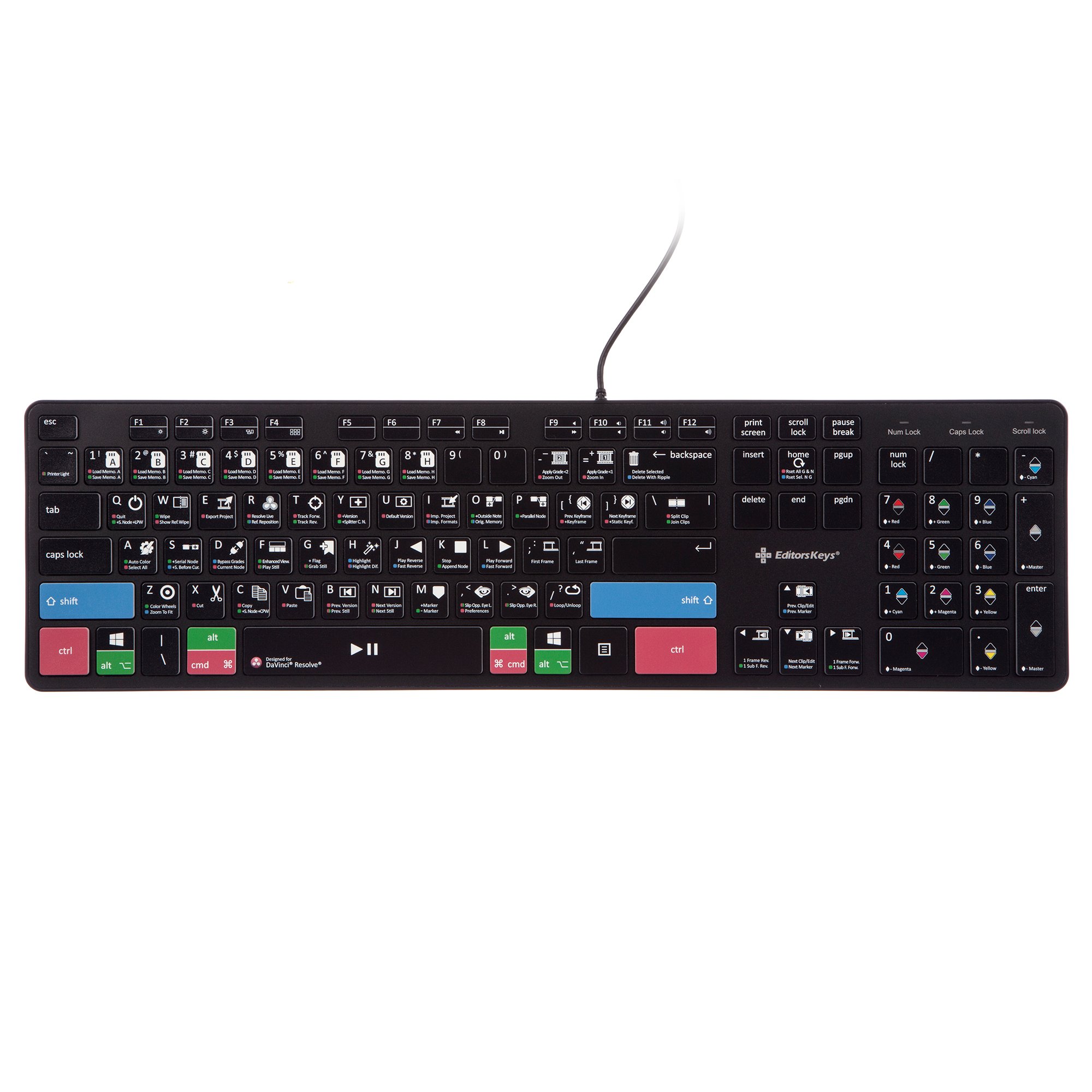 Davinci Resolve Keyboard - Shortcut Keyboard for Windows PC - Edit Faster