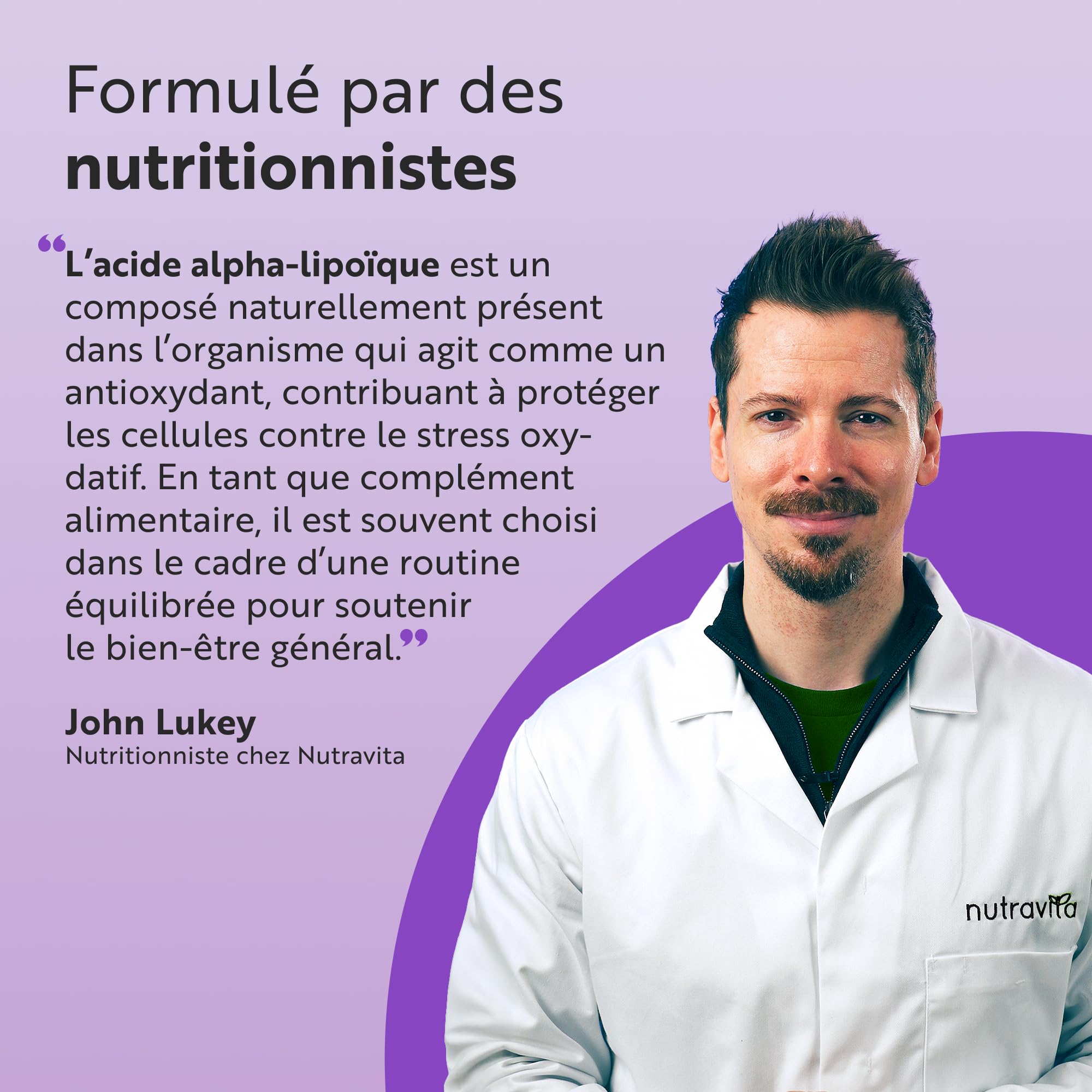 Acide Alpha-Lipoïque 650 mg − 120 Gélules Entièrement Végétales très Puissantes − 100% Naturelles, sans Agent de Remplissage Synthétiques − Provision de 4 Mois − Fabriqué au Royaume-Uni par Nutravita