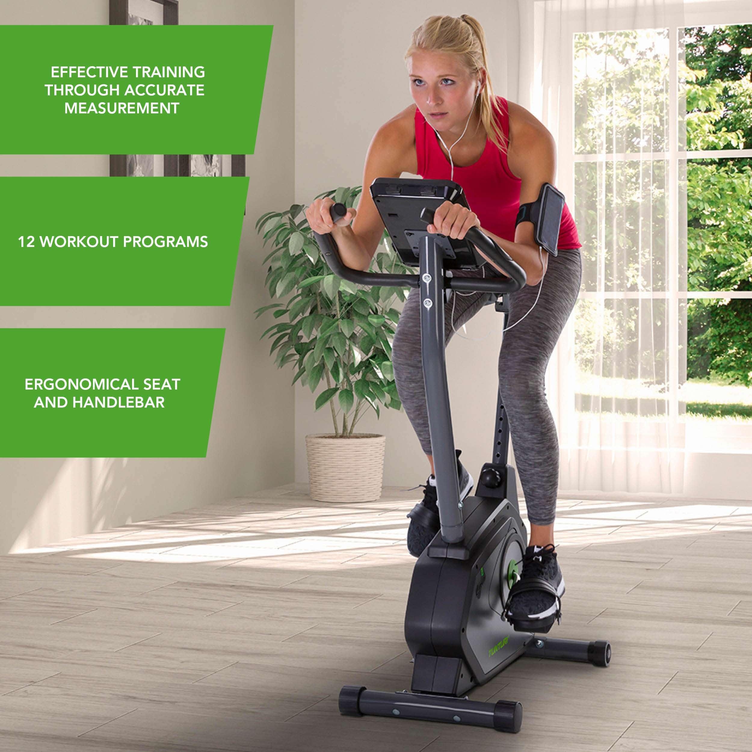 Tunturi Cardio Fit E30 Vélo d'Appartement Ergomètre avec écran LCD et Résistance Réglable