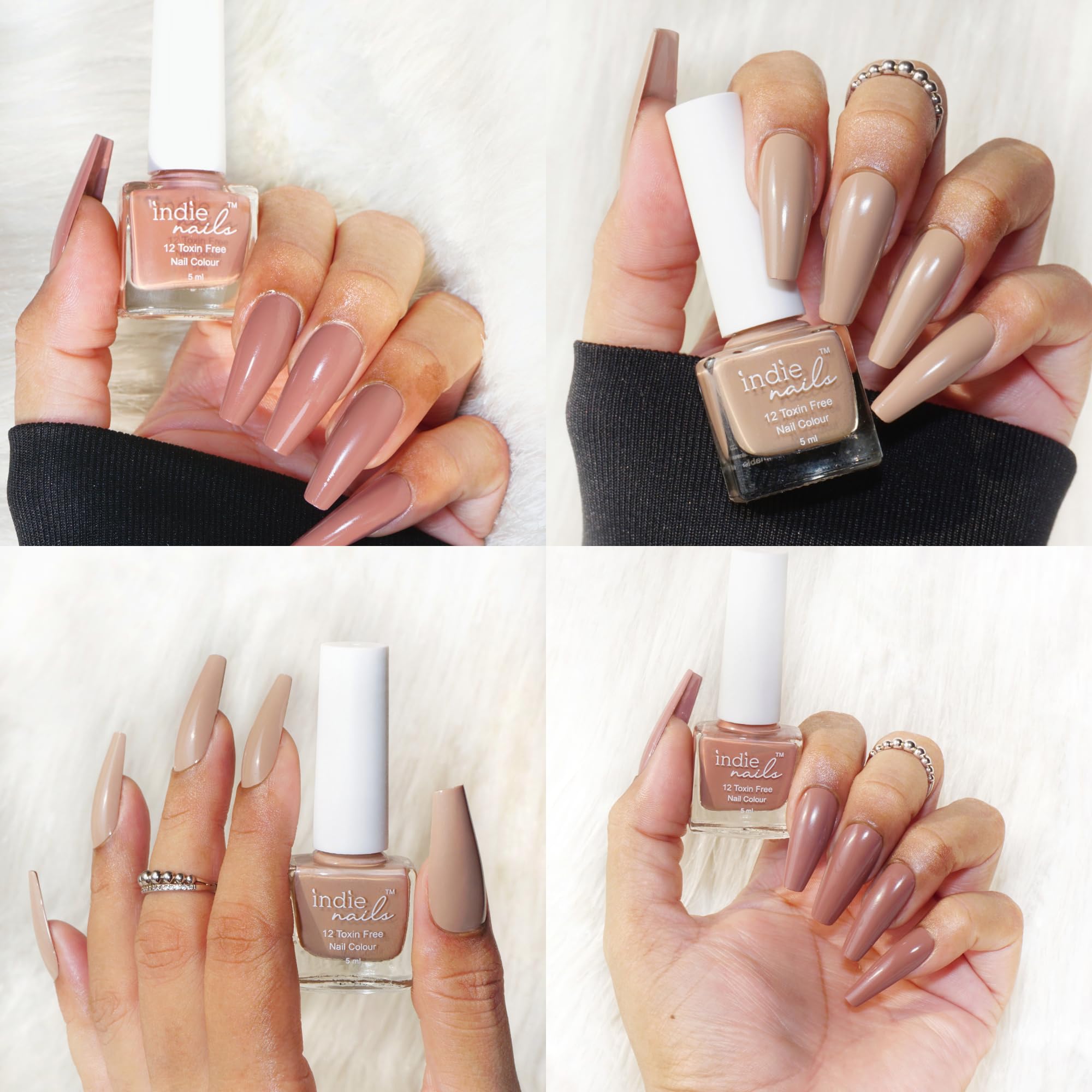 Nail Polish Set for Women | Long-Lasting, High Shine Nail Paint Combo | Vegan & Cruelty-Free | 3 Bright Vibrant Shades | Quick Dry Nail Polish Set (Chai aur Coffee, Pack of 2)-image-18