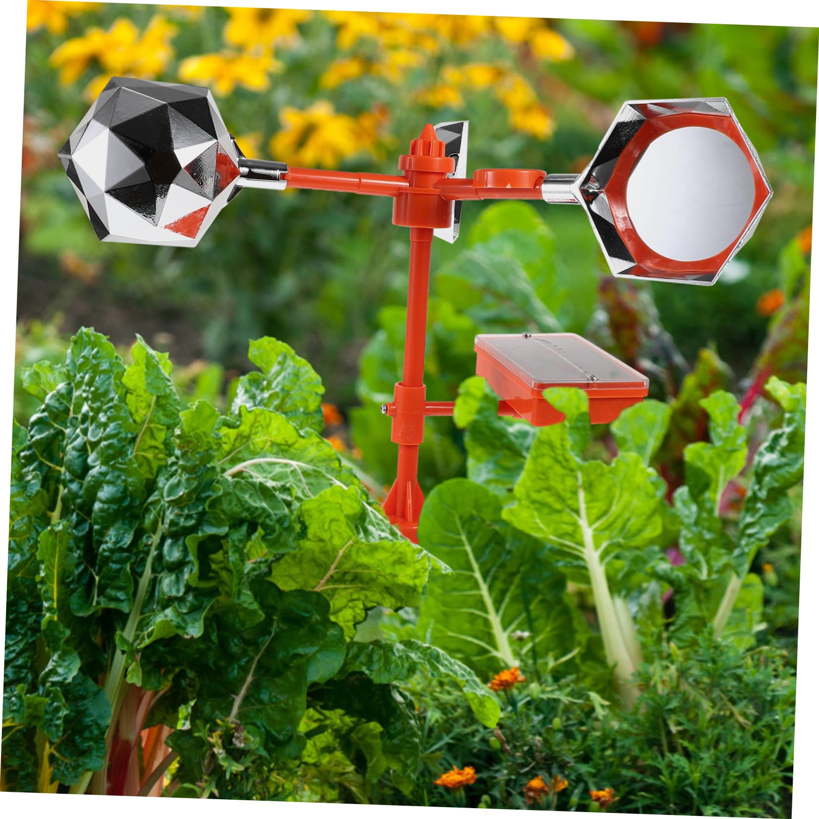 Toyvian Solarbetriebener Wasserdichter Vogelvertreiber mit Windantrieb und Sprachfunktion für Garten Obstplantage Landwirtschaft und Übertragungsmasten Langlebig und Wetterfest