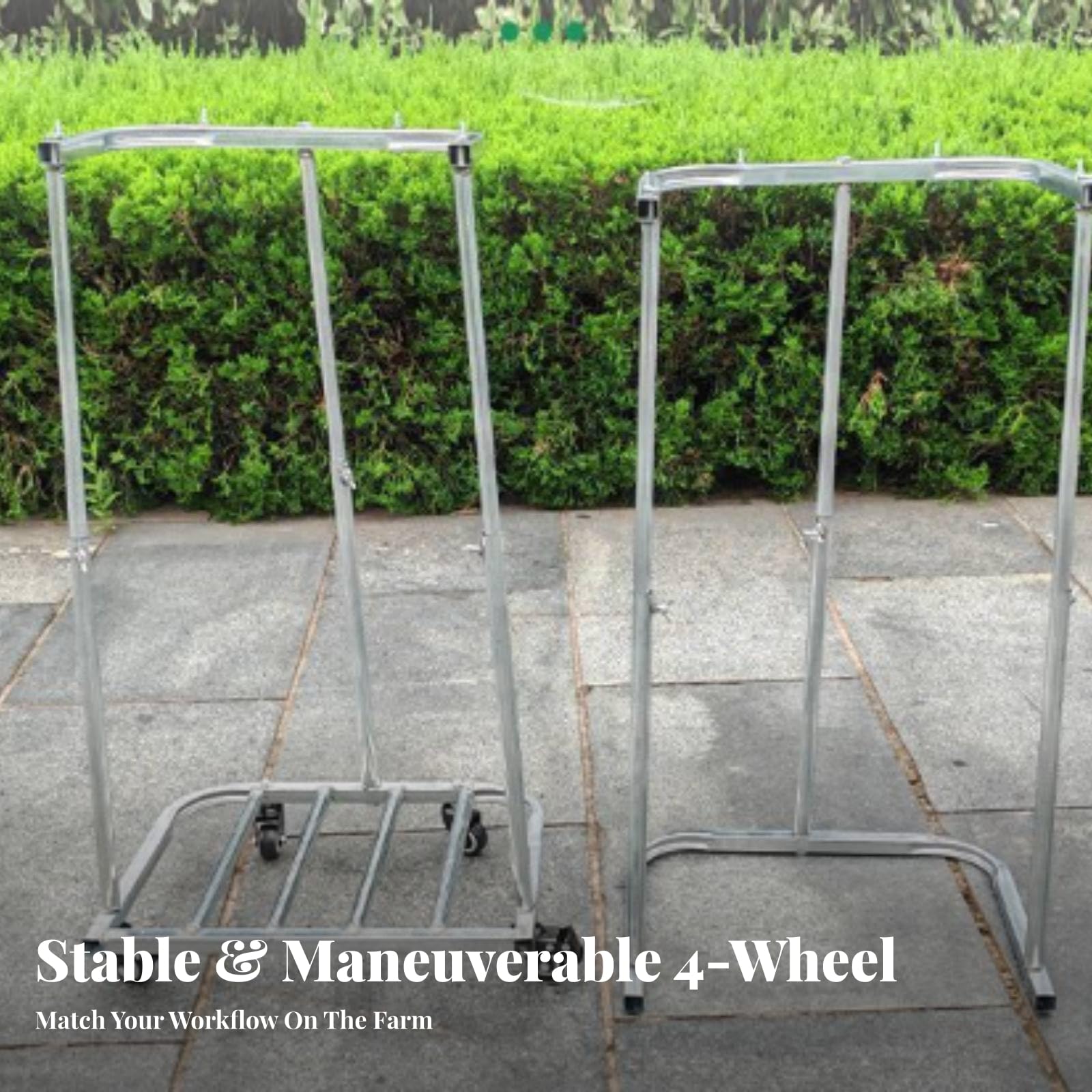 Stabil Sackhalterung mit Vierkantrohr | freihändiges Befüllen, Sackabfüllständer, sicher, für Hof, Lager, Pflanzenliebhaber