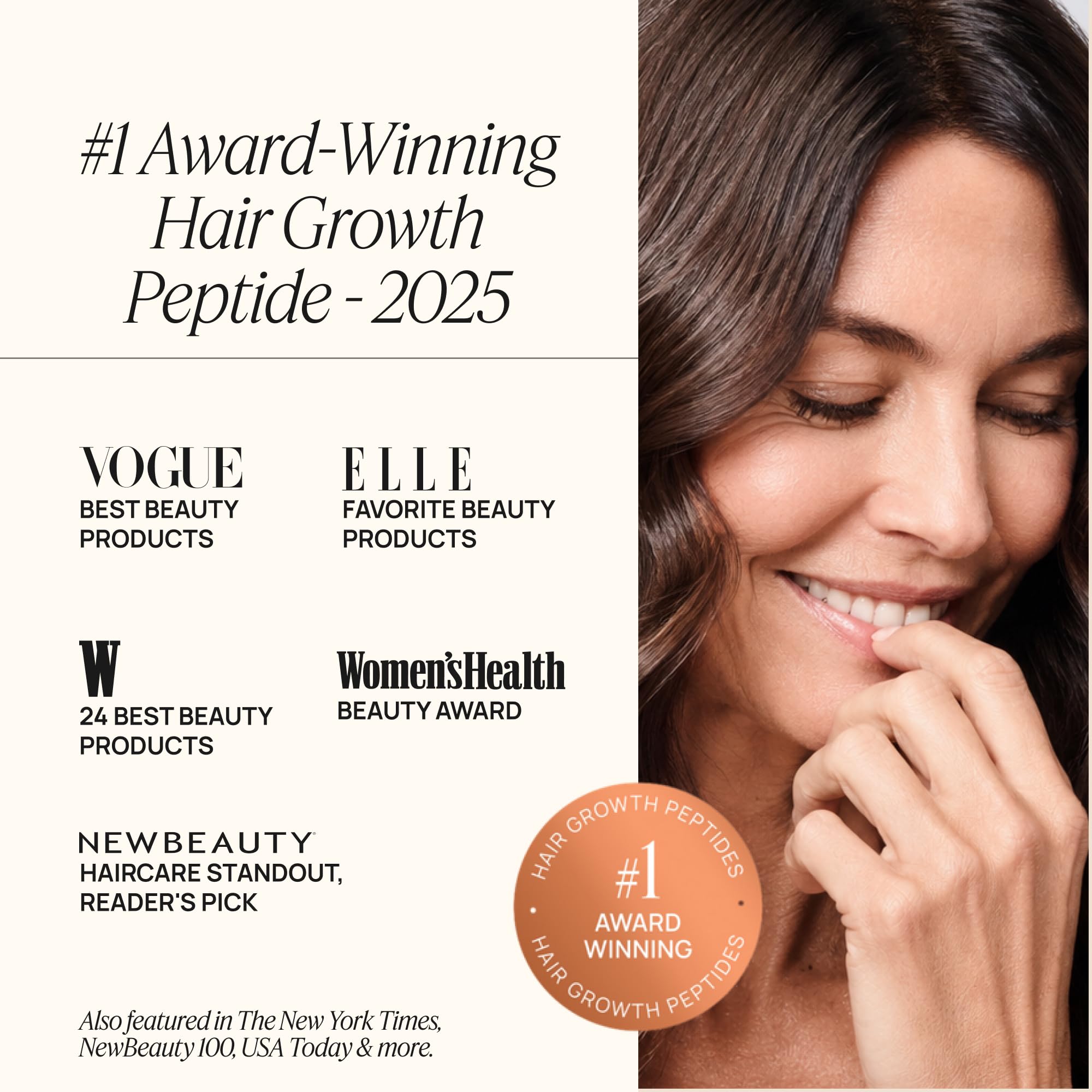 OMI Hair Growth Peptide Gummies, Wild Berry