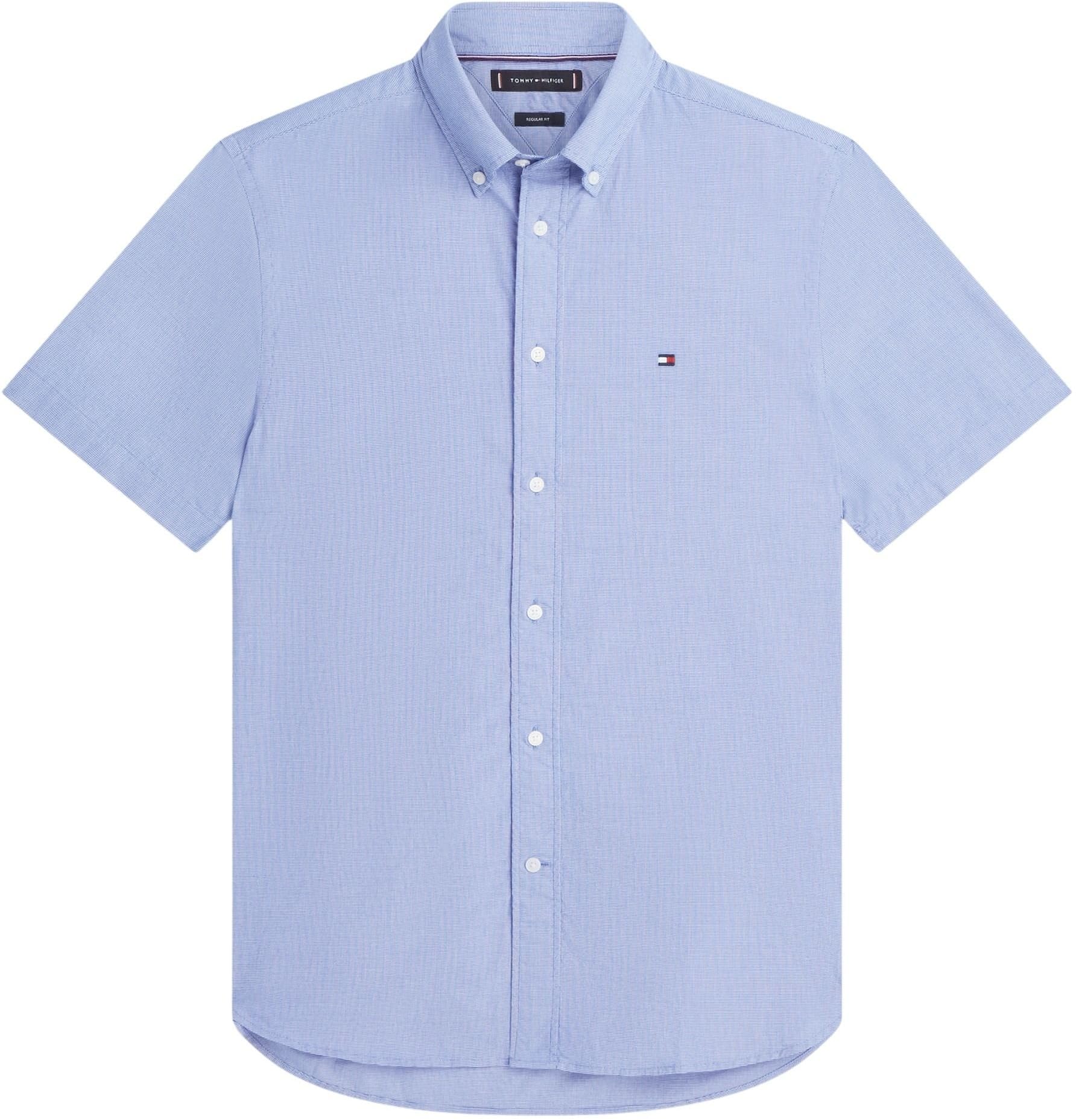 Tommy Hilfiger Herren Flex Poplin Houndstooth Ss Shirt Mw0mw38589 S/S Shirt (1er Pack)