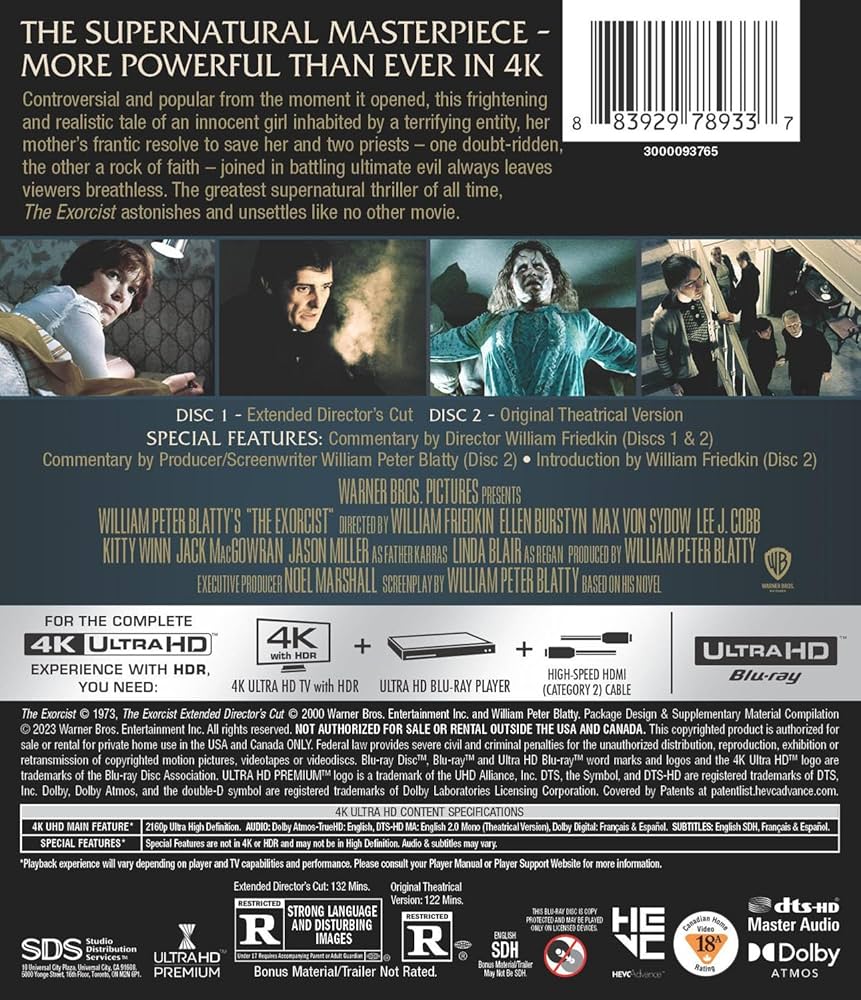 Amazon.com: Exorcist, The: Theatrical & Extended Director's