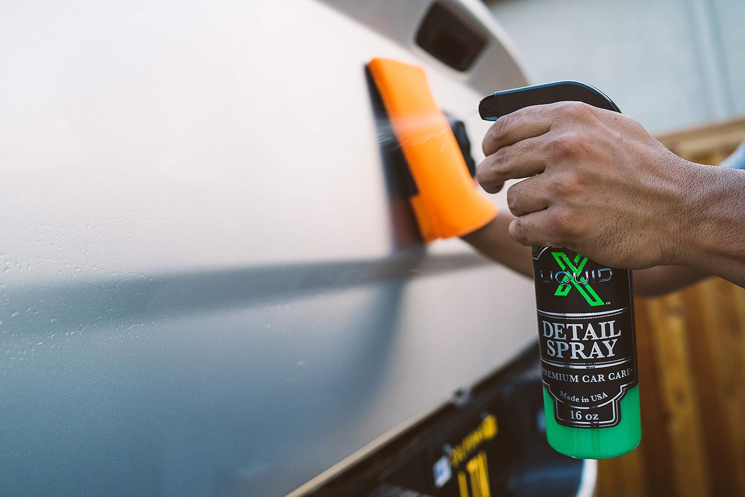 Liquid X Detail Spray - Quick Detailer with Sealant - Prevent and Remove Water Spots - No Streak Formula for Cars, Boat, RV, Motorcycle, UTV/ATV (16 oz)
