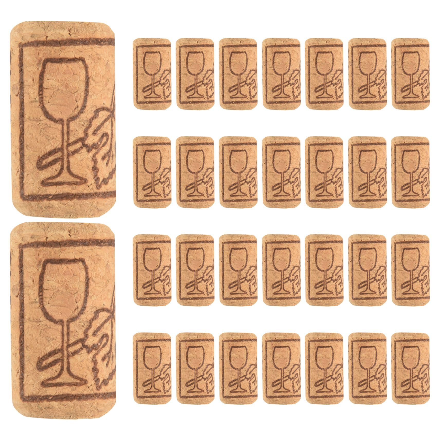 HUTSRAI Wine Corks, Wooden Cork Wine Bottles Cork for Natural Corks for Wooden Wine Corks for DIY, Decoration and Hobbies